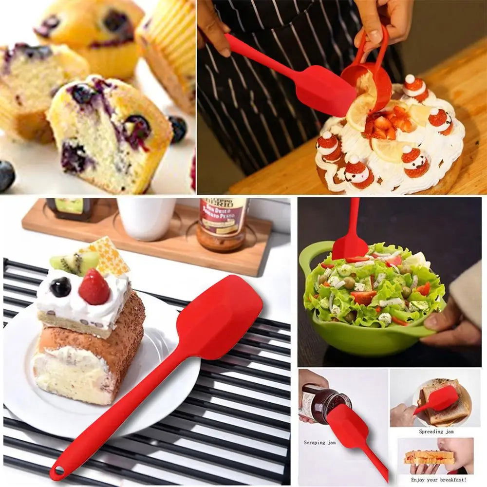WALFOS 1 Piece Silicone Scraper Silicone Spatula Silicone Baking Scraper / Kitchen Scraper Silicone Mold Bakeware - Walfos® Kitchenware