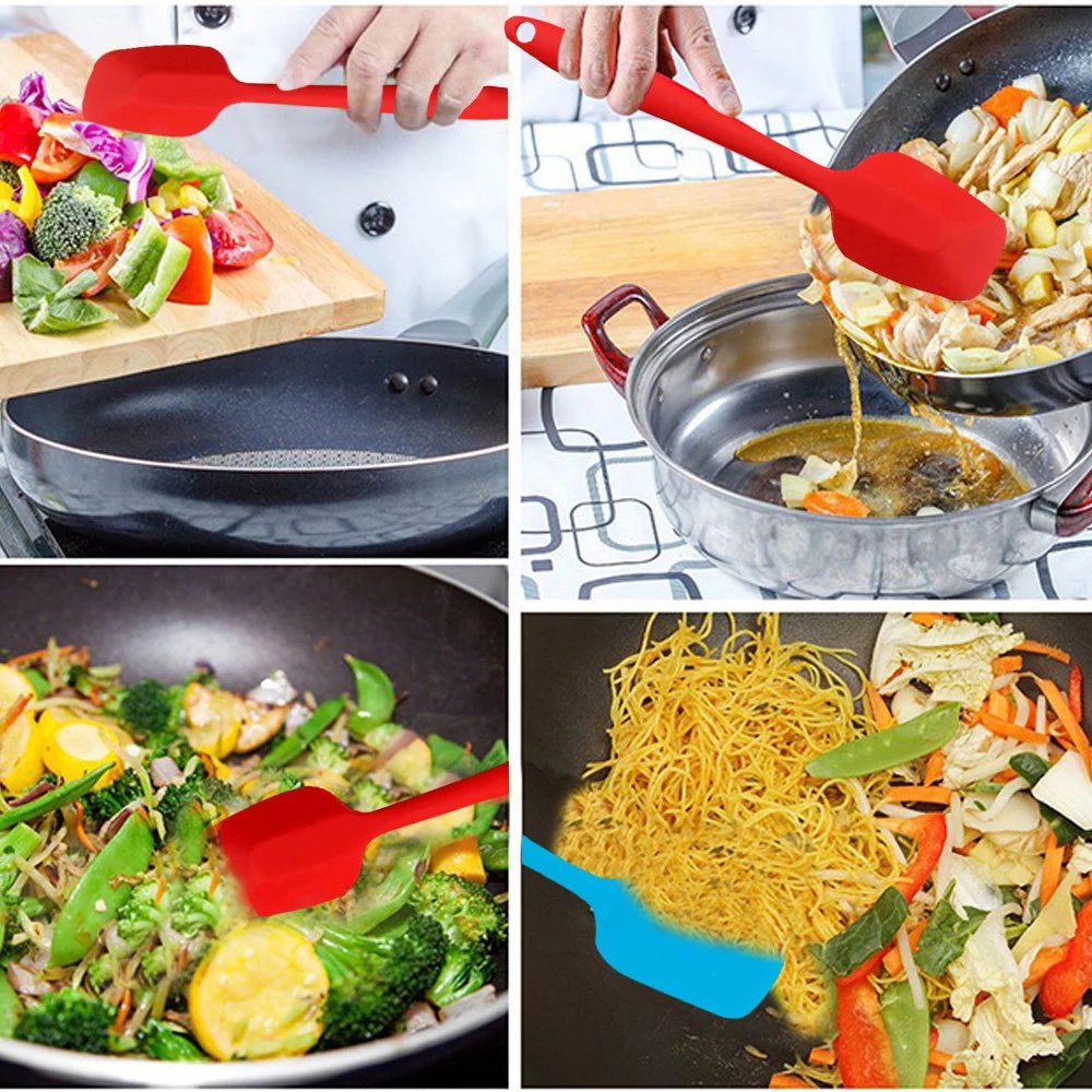 WALFOS 1 Piece Silicone Scraper Silicone Spatula Silicone Baking Scraper / Kitchen Scraper Silicone Mold Bakeware - Walfos® Kitchenware