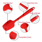 WALFOS 1 Piece Silicone Scraper Silicone Spatula Silicone Baking Scraper / Kitchen Scraper Silicone Mold Bakeware - Walfos® Kitchenware