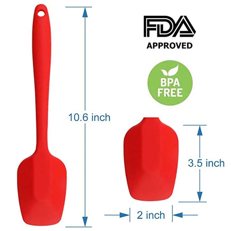 WALFOS 1 Piece Silicone Scraper Silicone Spatula Silicone Baking Scraper / Kitchen Scraper Silicone Mold Bakeware - Walfos® Kitchenware