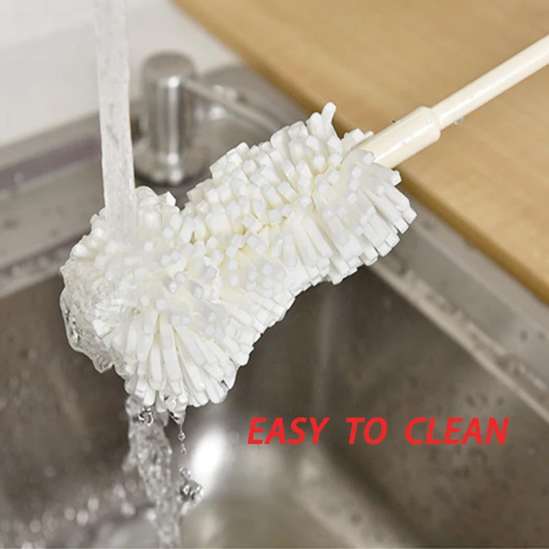 WALFOS 1 Piece Sponge Convenient Bottle Cleaning Brushes Glass Bottle Cups Long Handle Brush Kitchen Cup Brush - Walfos® Kitchenware