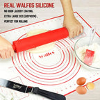 WALFOS 1 Pieces Non Stick Rolling Dough Mat Silicone Baking Mats And Liners Oven Silicone Pastry Mat Bakeware Accessories - Walfos® Kitchenware