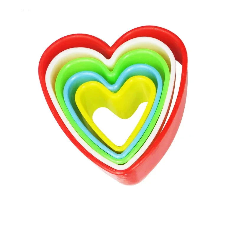 WALFOS 1 Set Cookies Cutter Slicer Frame Cake DIY Mold Heart Shape Cutter Party Cookies Maker Cookie Cutter Biscuit Stamp - Walfos® Kitchenware