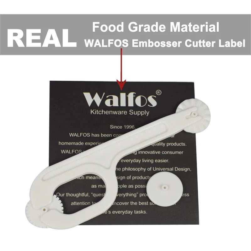 WALFOS 1pc 3 Wheel Fondant Cake Roller Modelling Embosser Cutter Plastic Cake Decorating Knife Fondant Cutter Sugar Craft Molds - Walfos® Kitchenware