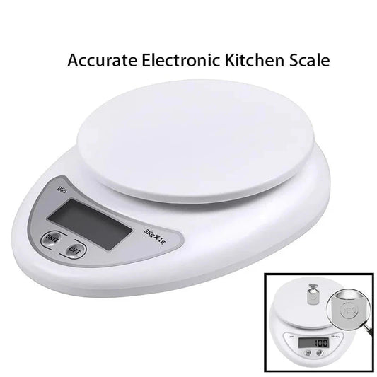 WALFOS 1pc 5kg LED Portable Digital Scale Scales Food Balance Measuring Weight Kitchen Electronic Scales Small Scale For Baking - Walfos® Kitchenware