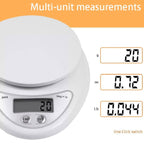 WALFOS 1pc 5kg LED Portable Digital Scale Scales Food Balance Measuring Weight Kitchen Electronic Scales Small Scale For Baking - Walfos® Kitchenware