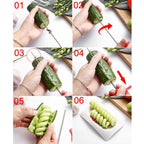 WALFOS 1pc Manual Spiral Screw Slicer Plastic PP + Steel Wire Potato Carrot Cucumber Vegetables Spiral Knife Carving Tool - Walfos® Kitchenware