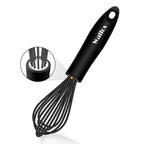 WALFOS 1pcs/3set Multifunctional Rotating Manual Whisk Mixer Mini Plastic Kitchen Whisk Baking Tool Silicone Whisk - Walfos® Kitchenware
