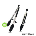 WALFOS  22 CM And 30CM Food Grade 100% Silicone Food Tong Kitchen Tongs Utensil Cooking Tong Clip Clamp Salad Serving BBQ Tools - Walfos® Kitchenware