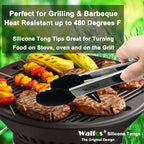 WALFOS  22 CM And 30CM Food Grade 100% Silicone Food Tong Kitchen Tongs Utensil Cooking Tong Clip Clamp Salad Serving BBQ Tools - Walfos® Kitchenware