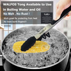 WALFOS  22 CM And 30CM Food Grade 100% Silicone Food Tong Kitchen Tongs Utensil Cooking Tong Clip Clamp Salad Serving BBQ Tools - Walfos® Kitchenware