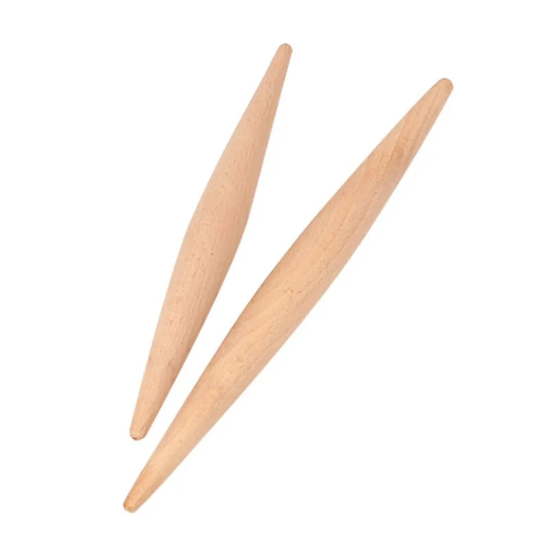WALFOS 23 cm /28 cm Rolling Pin Wood Fondant Cake Dough Roller Non-Stick Cooking Tool Gadgets Pasta Dumpling Skin Maker Double - Walfos® Kitchenware
