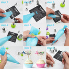 WALFOS 25Pcs/Set Large Stainless Steel Icing Piping Nozzles Pastry Tips Set Kitchen Accessories Cake Decorating Tongs - Walfos® Kitchenware