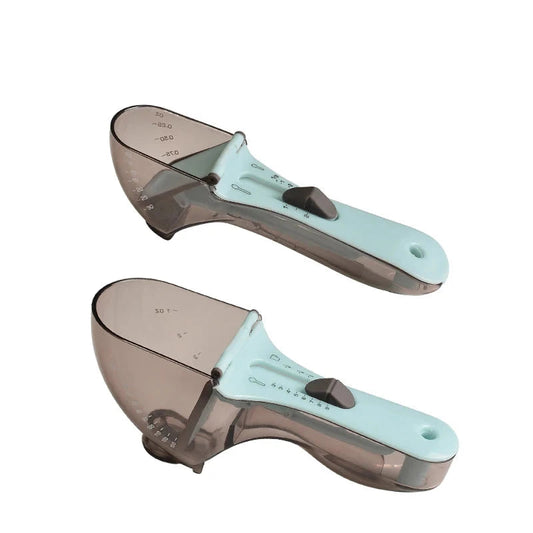 WALFOS 2PCS Adjustable Measuring Spoon Set Kitchen Tools Plastic Milk Powder Graduated Spoon Baking Tools Accurate Device - Walfos® Kitchenware