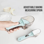 WALFOS 2PCS Adjustable Measuring Spoon Set Kitchen Tools Plastic Milk Powder Graduated Spoon Baking Tools Accurate Device - Walfos® Kitchenware