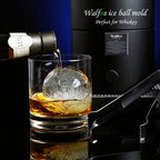 WALFOS 2Pcs Food Grade Large Whisky Ice Ball 6cm Round Whisky Silicone Ice Ball Mold Big Sphere Ice Mould Whiskey Ice Ball Maker - Walfos® Kitchenware