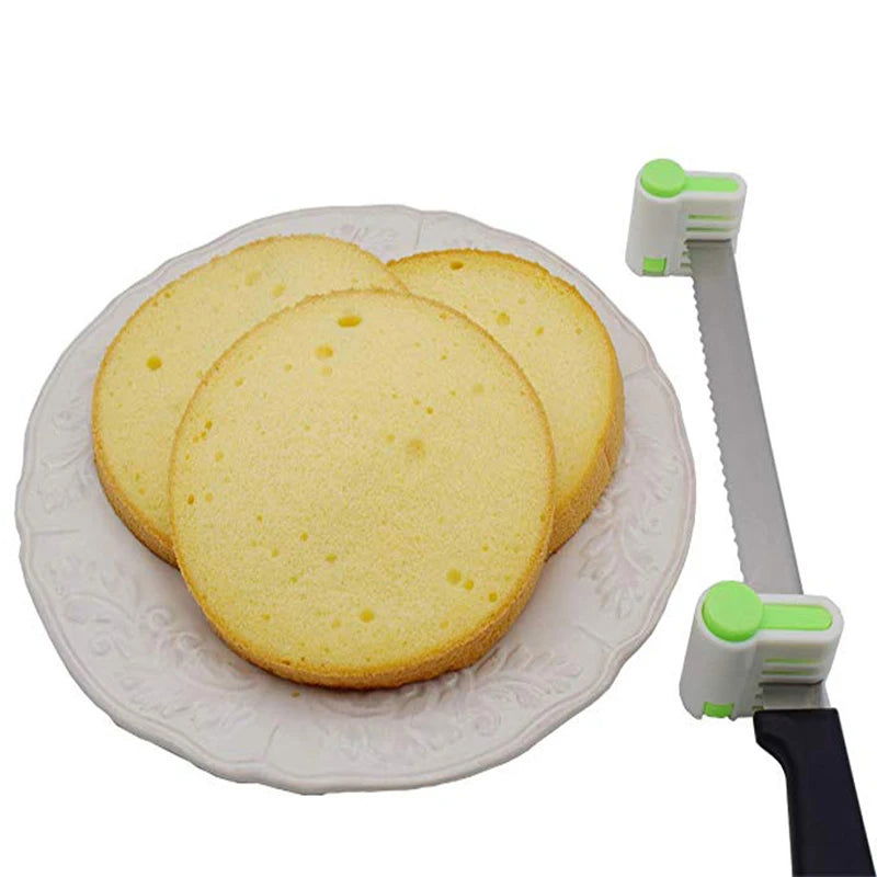 WALFOS 2 Pieces 5 Layers Bread Slicer Food-Grade Plastic Cake Bread Cutter 5 Levers Cutting Bread Knife Splitter Toast Slicer - Walfos® Kitchenware