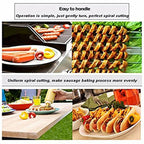 WALFOS 2 Pieces Sausage Cutter Set Food -Grade Plastic Manual Fancy Sausage Cutter Spiral Barbecue Hot Dogs Slicer BBQ Tools - Walfos® Kitchenware
