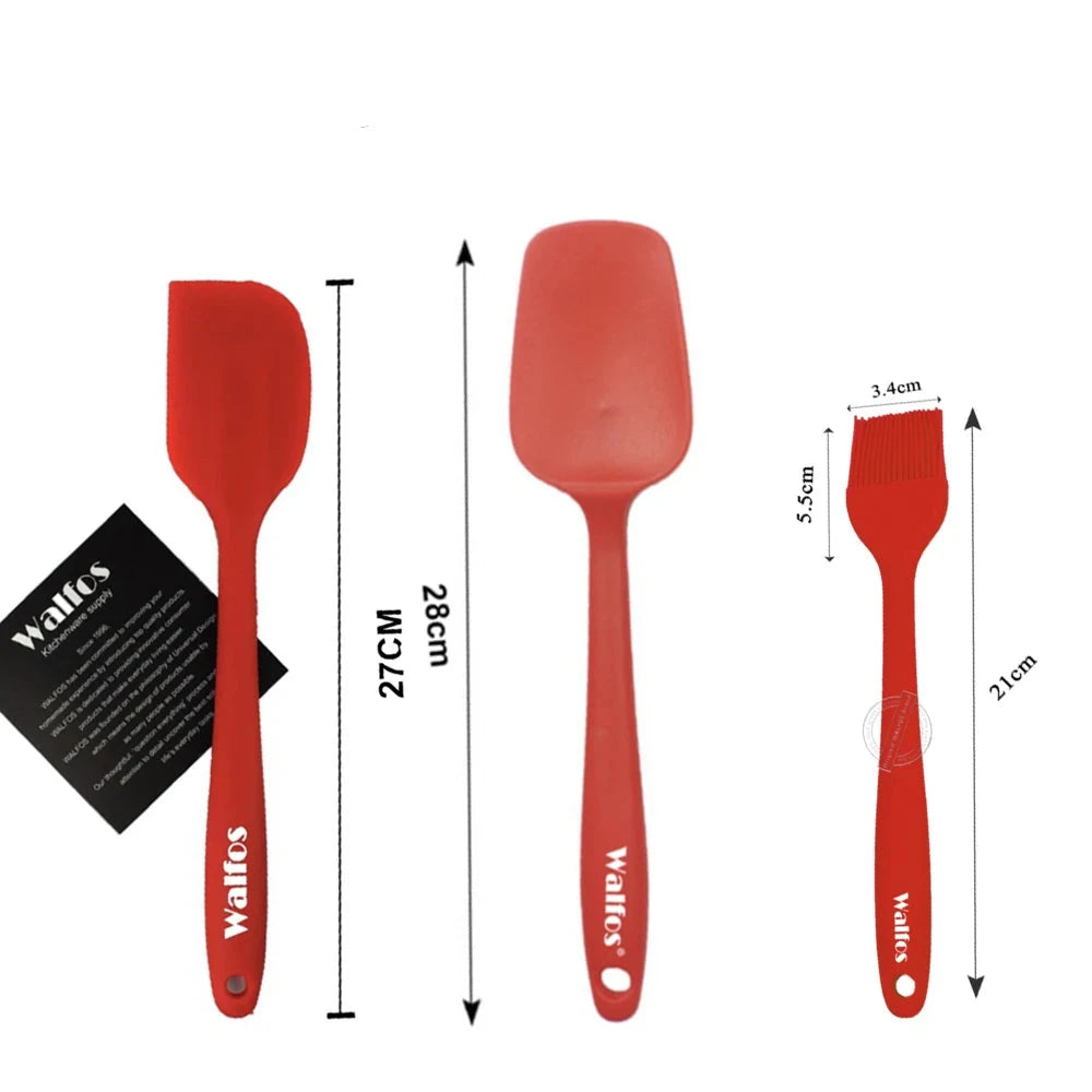 WALFOS 2pcs/3pcs/set food grade silicone oil brush food clip for barbecue grill barbecue cooking pastry brush baking tools - Walfos® Kitchenware