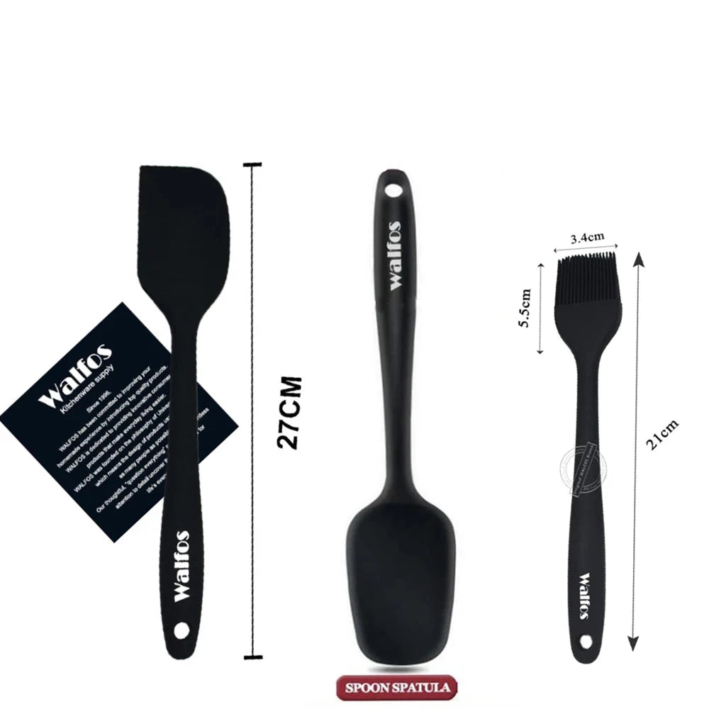 WALFOS 2pcs/3pcs/set food grade silicone oil brush food clip for barbecue grill barbecue cooking pastry brush baking tools - Walfos® Kitchenware