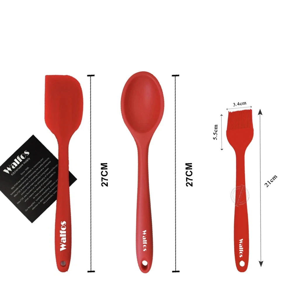 WALFOS 2pcs/3pcs/set food grade silicone oil brush food clip for barbecue grill barbecue cooking pastry brush baking tools - Walfos® Kitchenware