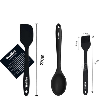 WALFOS 2pcs/3pcs/set food grade silicone oil brush food clip for barbecue grill barbecue cooking pastry brush baking tools - Walfos® Kitchenware