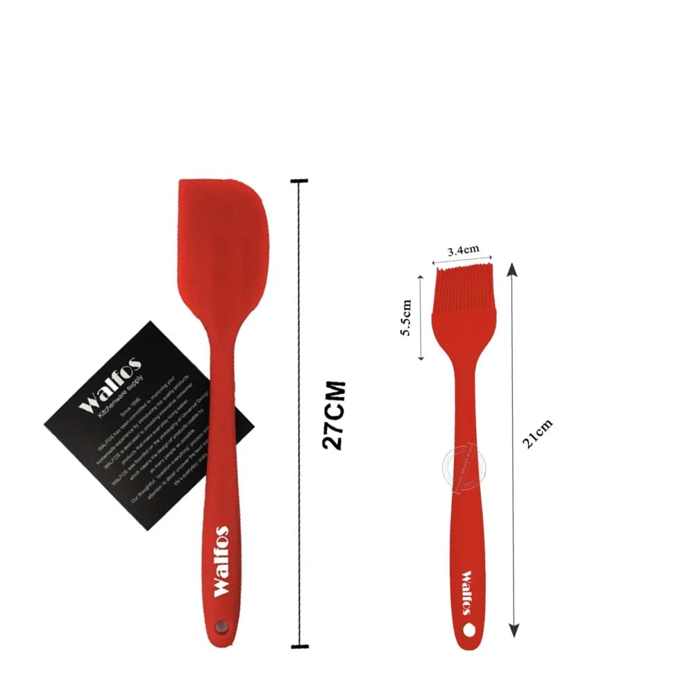 WALFOS 2pcs/3pcs/set food grade silicone oil brush food clip for barbecue grill barbecue cooking pastry brush baking tools - Walfos® Kitchenware
