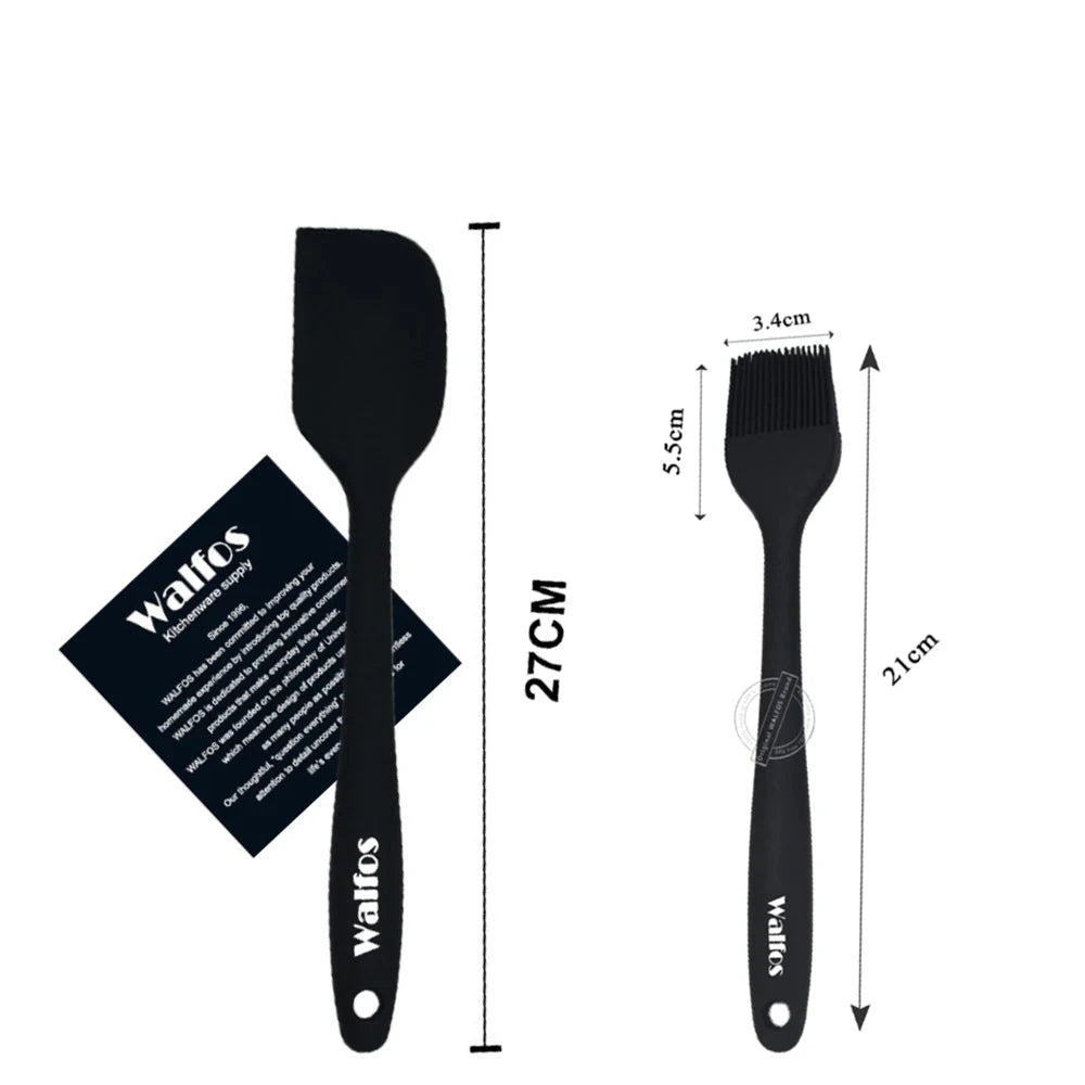 WALFOS 2pcs/3pcs/set food grade silicone oil brush food clip for barbecue grill barbecue cooking pastry brush baking tools - Walfos® Kitchenware
