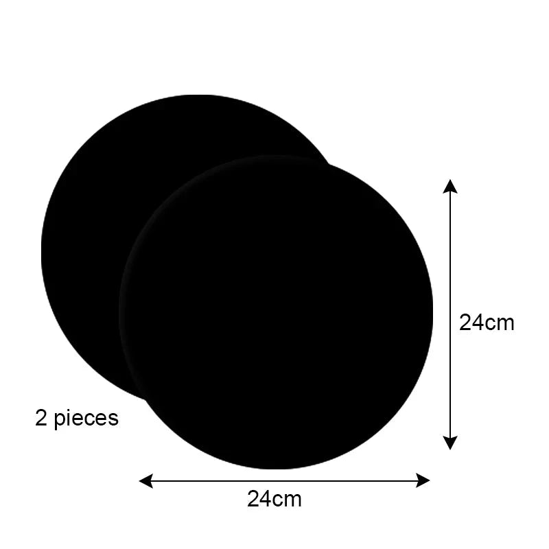 WALFOS 2pcs Reuseable Non-stick Mat Pan Fry Liner Sheet Cooking Wok Sheet Pad Kitchen BBQ Baking Mats Cooking Tool Round - Walfos® Kitchenware