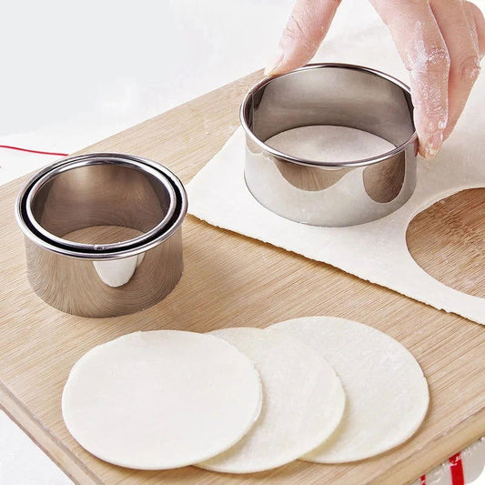 WALFOS 304 Stainless Steel Cutter Dumplings Mould Kitchen Maker Dumpling Skin Device Dough Press Pancake Tools - Walfos® Kitchenware
