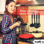 WALFOS 3 in 1 Splatter Screen Splatter Guard Kitchen Strainer Trivet Pot Lid Pan Cover Silicone Lid Spill Stopper Wash Strainer - Walfos® Kitchenware