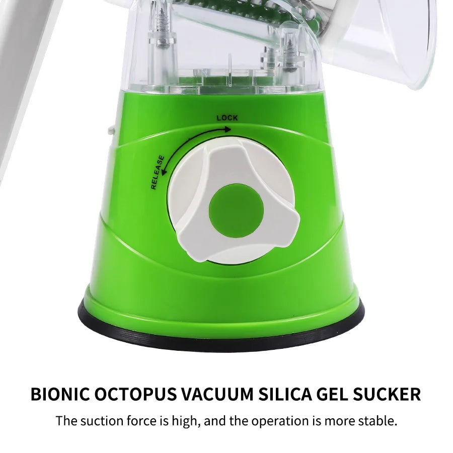 WALFOS 3 in 1 Vegetable Slicer Manual Kitchen Accessories Grater Vegetable Cutter Round Chopper Mandolin Shredder Potato Gadgets - Walfos® Kitchenware
