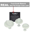 WALFOS 3pcs Fondant Rose Leaves Mold Cake Cutter Cookies Sugarcraft Decorating Tool Cake Baking DIY Tools Cake Cutters 01067 - Walfos® Kitchenware