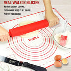 WALFOS 40X60CM Non-Stick Silicone Baking Mat Pad Sheet Baking Pastry Tools Rolling Dough Mat Large Size for Cake Cookie Macaron - Walfos® Kitchenware