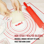 WALFOS 40X60CM Non-Stick Silicone Baking Mat Pad Sheet Baking Pastry Tools Rolling Dough Mat Large Size for Cake Cookie Macaron - Walfos® Kitchenware
