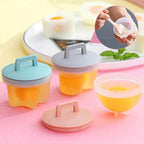 WALFOS 4 Pcs/Set Cute Egg Cooker Tools With Brush Plastic Egg Boiler Poacher For Kid Baking Egg Mold Maker Kitchen Accessories - Walfos® Kitchenware