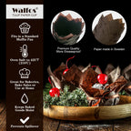 WALFOS 50Pcs/Pack Paper Cupcake Liner Mold Tulip Flower Chocolate Cupcake Wrapper Baking Muffin Liner Holder Wedding Party - Walfos® Kitchenware