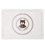 WALFOS 50X70CM White And Bear Motifs Kneading Dough Mat Silicone Baking Mat Pizza Cake Dough Maker Kitchen Cooking Grill Gadgets - Walfos® Kitchenware