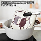 WALFOS 50X70CM White And Bear Motifs Kneading Dough Mat Silicone Baking Mat Pizza Cake Dough Maker Kitchen Cooking Grill Gadgets - Walfos® Kitchenware