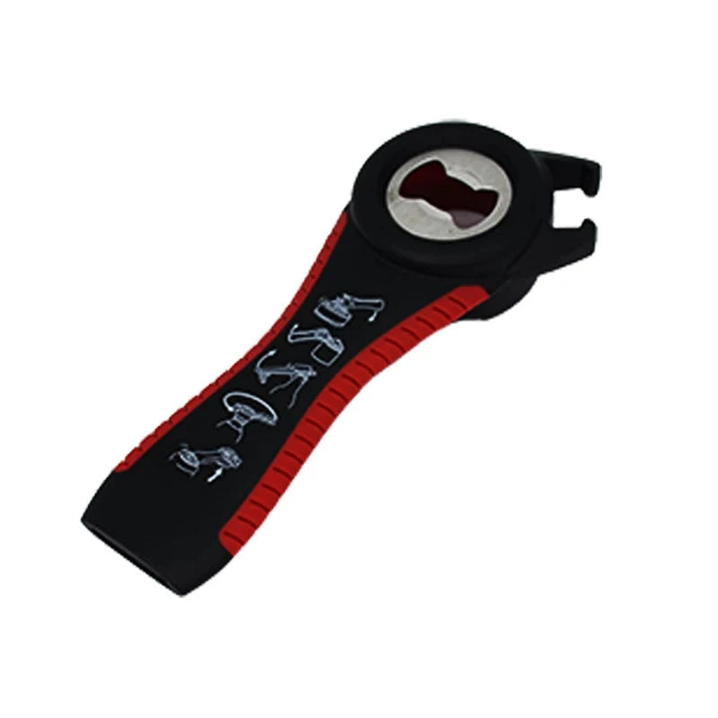 WALFOS 5 in 1 Creative Multifunction Stainless Steel Can Opener Beer Bottle Opener Super Good Jar Opener Kitchen Tool - Walfos® Kitchenware