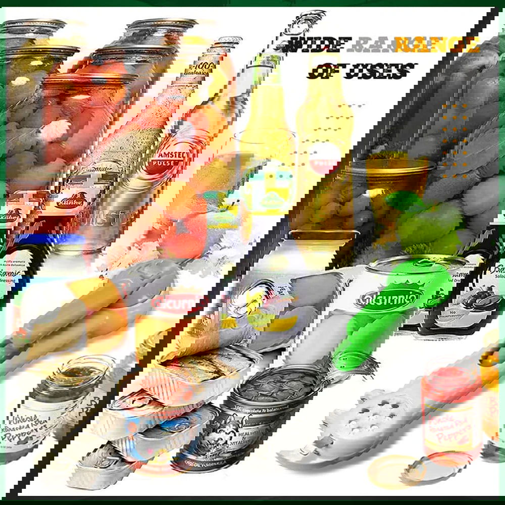 WALFOS 6 Ways Universal Can Opener For Opening Jar Can Bottle Wine Kitchen Multi Purpose All Size in One Tool 1 Piece - Walfos® Kitchenware