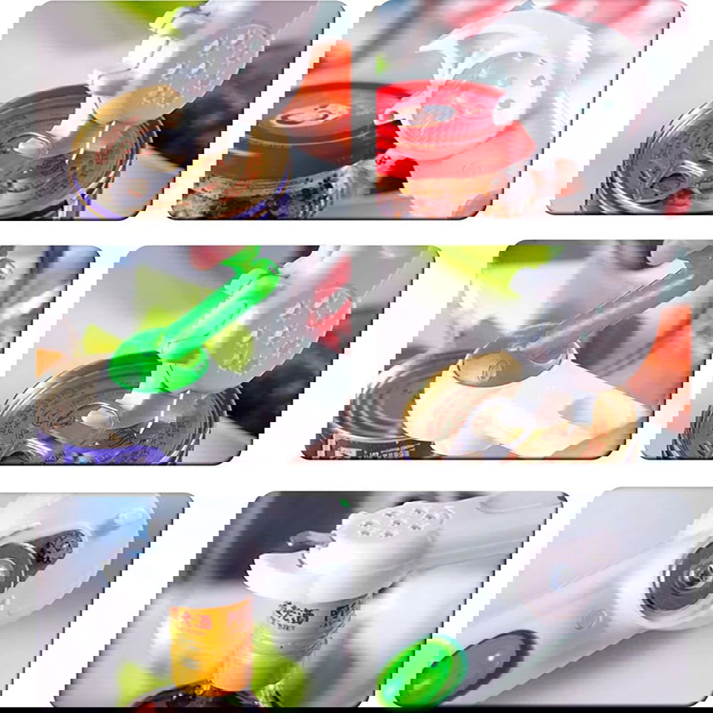 WALFOS 6 Ways Universal Can Opener For Opening Jar Can Bottle Wine Kitchen Multi Purpose All Size in One Tool 1 Piece - Walfos® Kitchenware