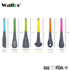 WALFOS 7 Pcs Utensil Set-Cooking Utensil Set  NonStick Nylon Kitchen Utensil Set Cooking Spoon Kitchen Turner Spatula Soup Ladle - Walfos® Kitchenware