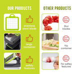 WALFOS 8In1Multifunctional Vegetable Cutter Potato Slicer Carrot Grater Kitchen Accessories Gadgets Steel Blade Kitchen Tool - Walfos® Kitchenware