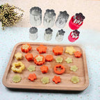 WALFOS 8 Pieces Stainless Steel Flower Star Shape Vegetable Fruit Cutter Mold  Cake Cookies Cutting Shape Cake Baking Tools - Walfos® Kitchenware