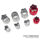 WALFOS 8 Pieces Stainless Steel Flower Star Shape Vegetable Fruit Cutter Mold  Cake Cookies Cutting Shape Cake Baking Tools - Walfos® Kitchenware