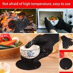 WALFOS BBQ Gloves High Temperature Oven Gloves Insulated Durable Fire Resistant BBQ Heat Insulated Microwave Gloves - Walfos® Kitchenware