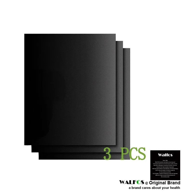 WALFOS BBQ Grill Non-stick Coating Sheet Mat Heat Resistance Easily Cleaned Mat Cooking Baking Barbecue Kitchen Tools 33*40 CM - Walfos® Kitchenware