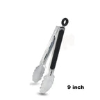 WALFOS BBQ Grilling Tong Salad Serving Food Tong Stainless Steel Metal Kitchen Tongs Barbecue Cooking Locking Tong Food BBQ Clip - Walfos® Kitchenware