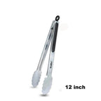 WALFOS BBQ Grilling Tong Salad Serving Food Tong Stainless Steel Metal Kitchen Tongs Barbecue Cooking Locking Tong Food BBQ Clip - Walfos® Kitchenware